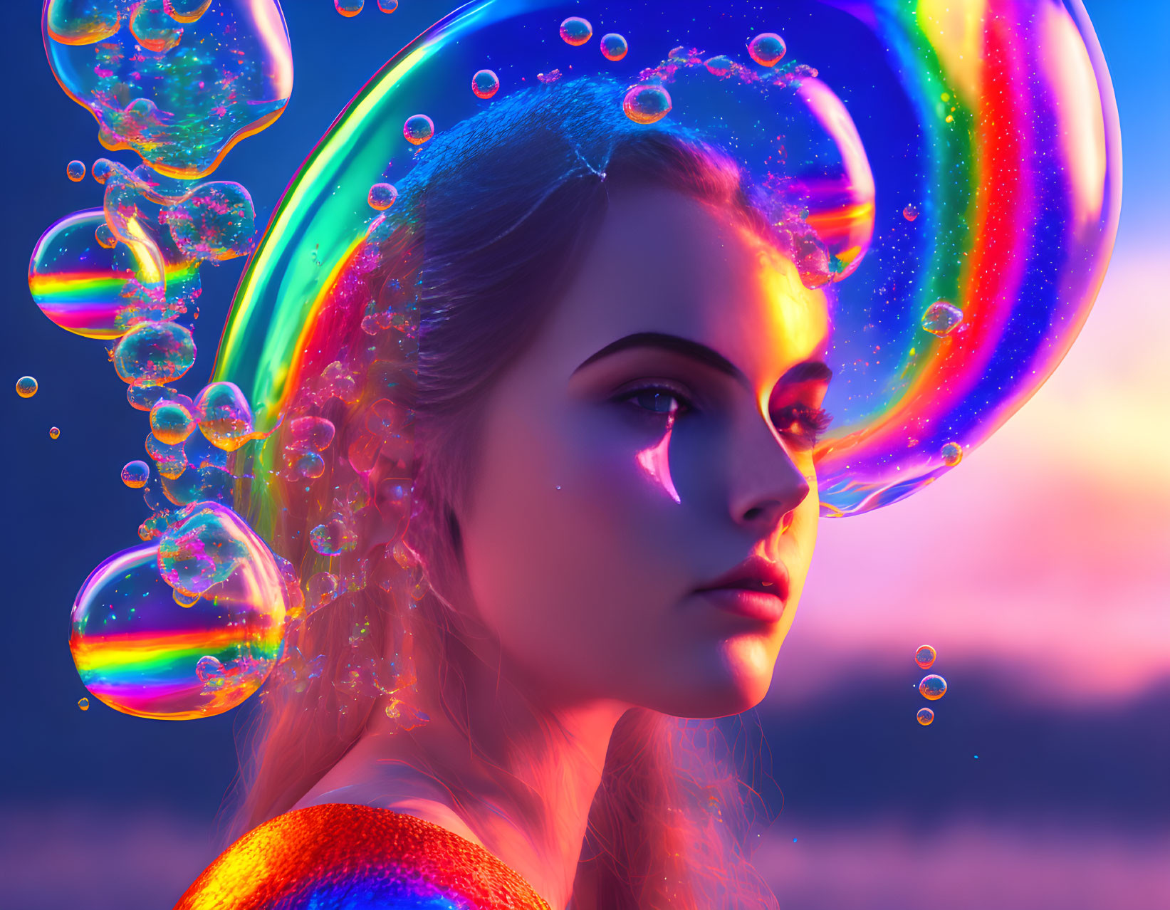 Fantasy Beauty: Hyperrealistic 4K Digital Art