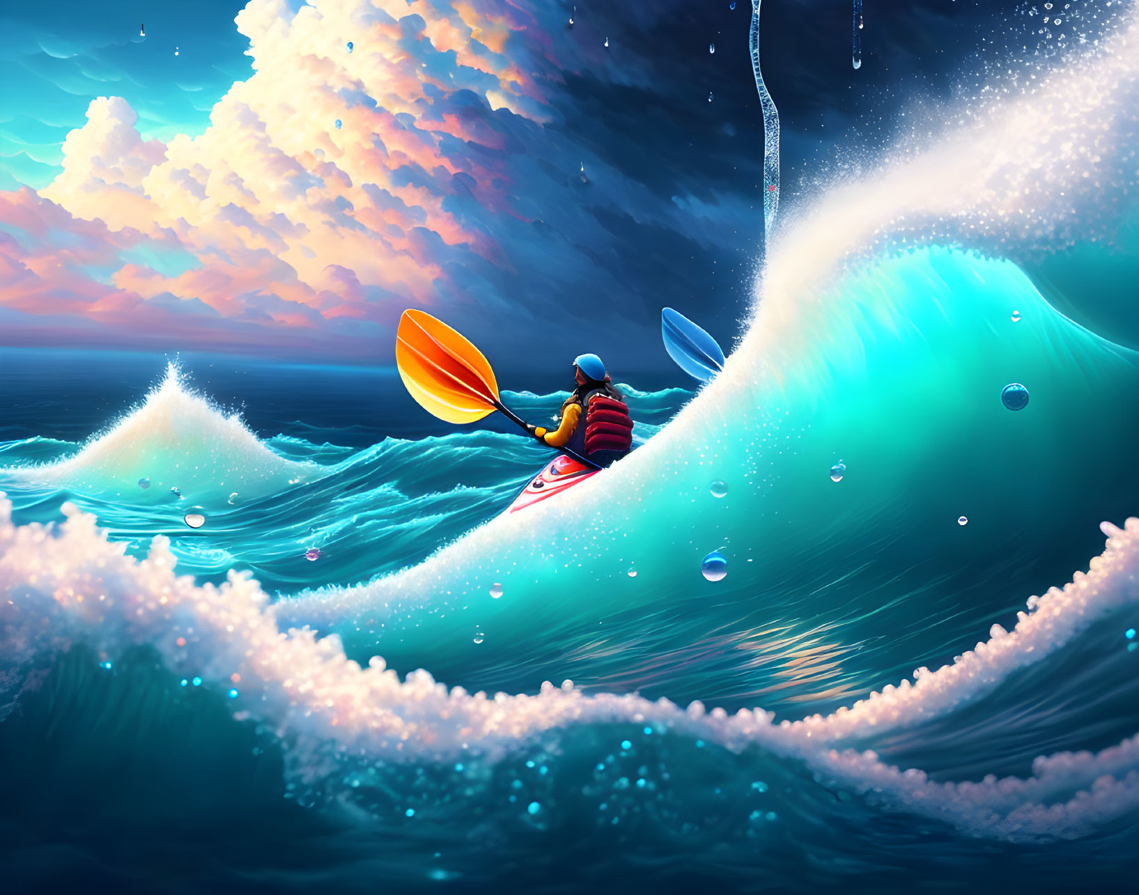 Ocean kayaking dream