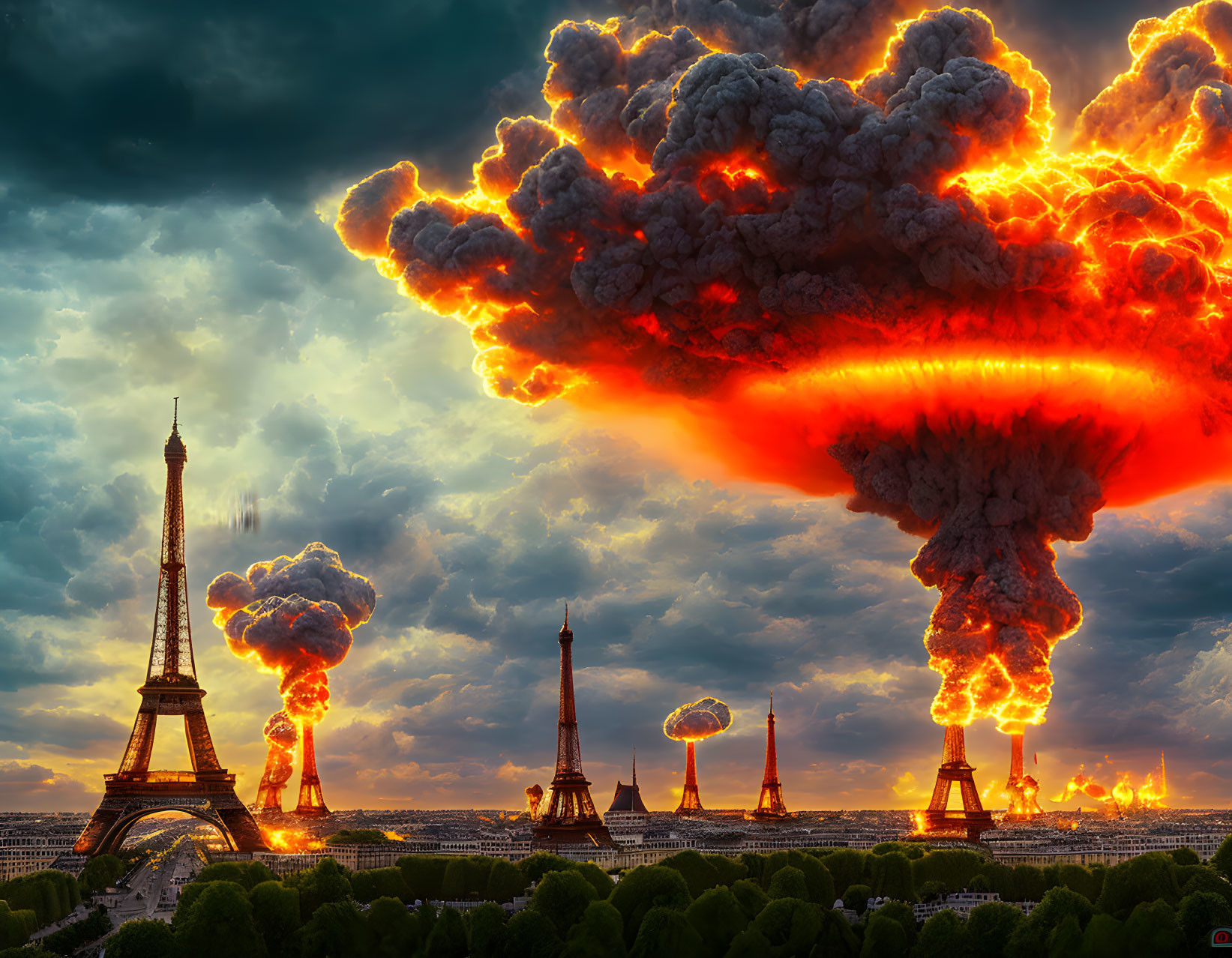 Nuclear war in Paris