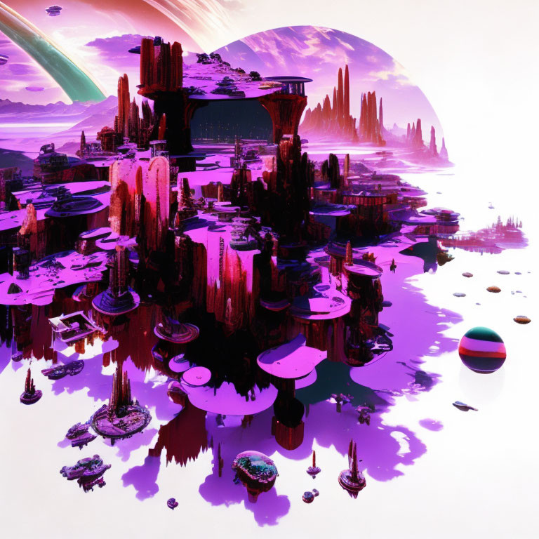 Martian cityscape 