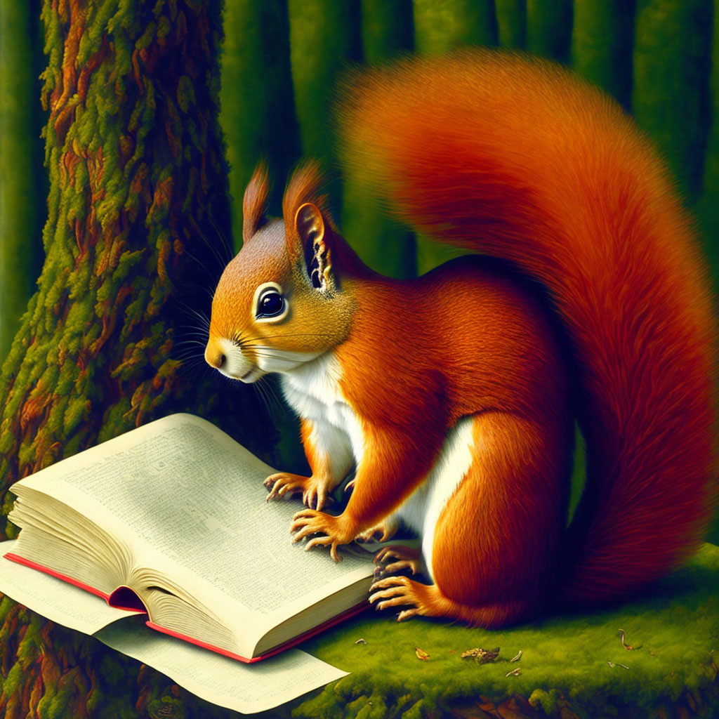 The Reading Squirrel