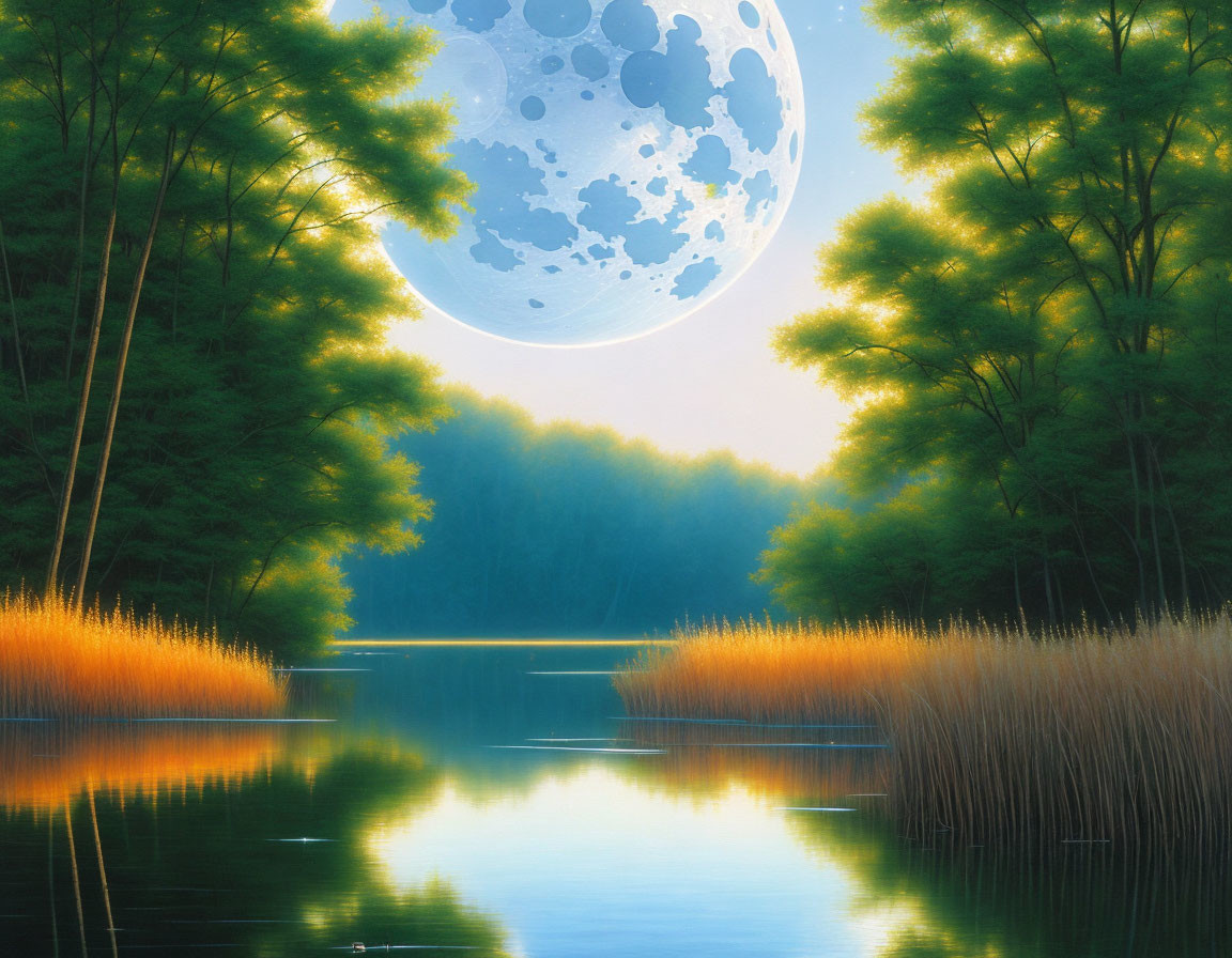 Moon & Lake