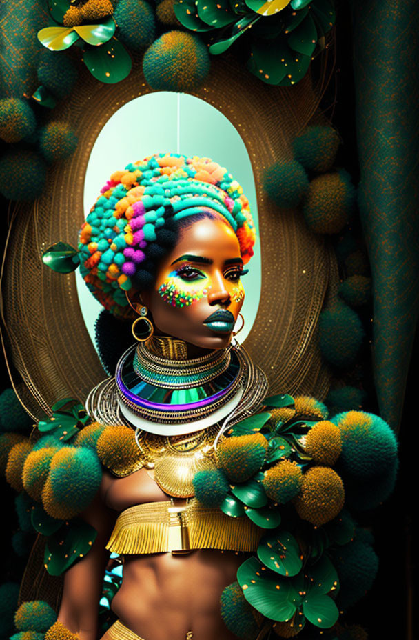 Mujer afro futurista 