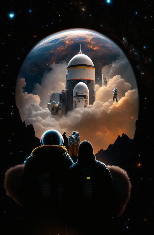 Los visitantes del espacio