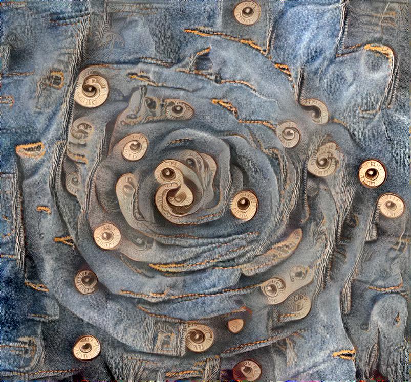 Rose aus Jeans