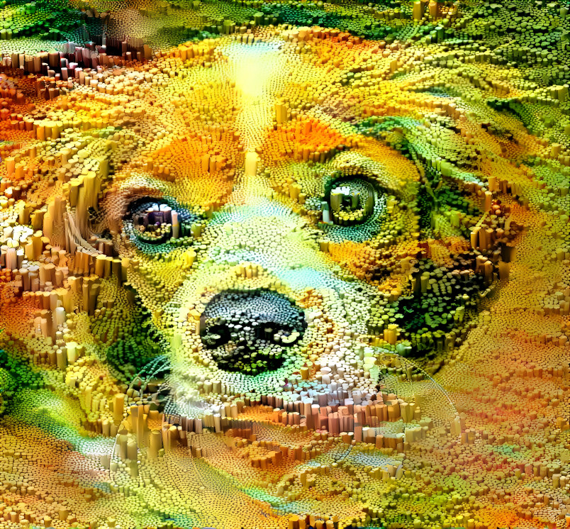 Pixelated pup