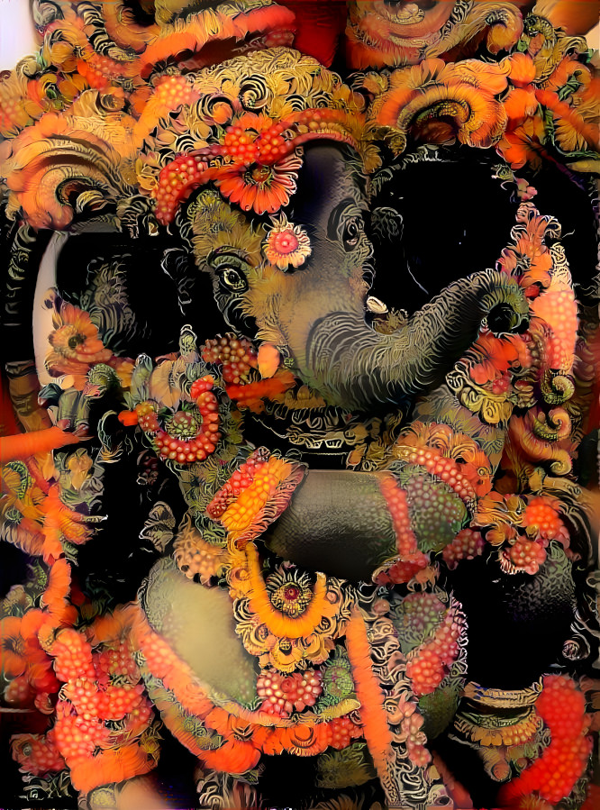 Flower Ganesha