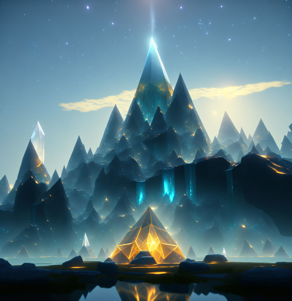 Crystal pyramids
