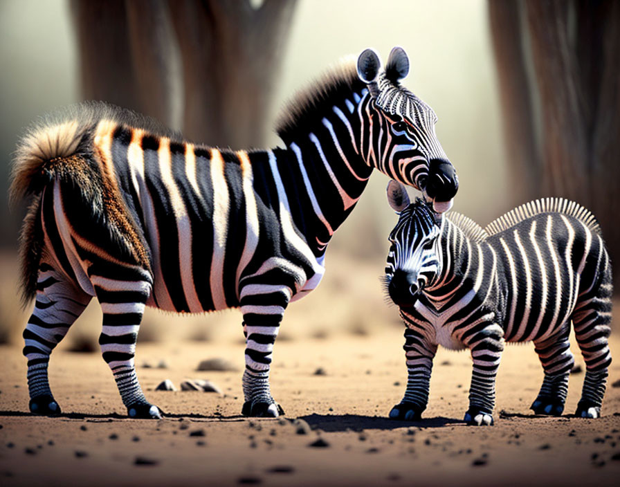 Rare zebras