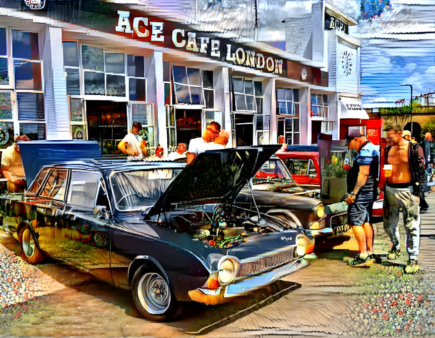 Ace cafe London ford corsair