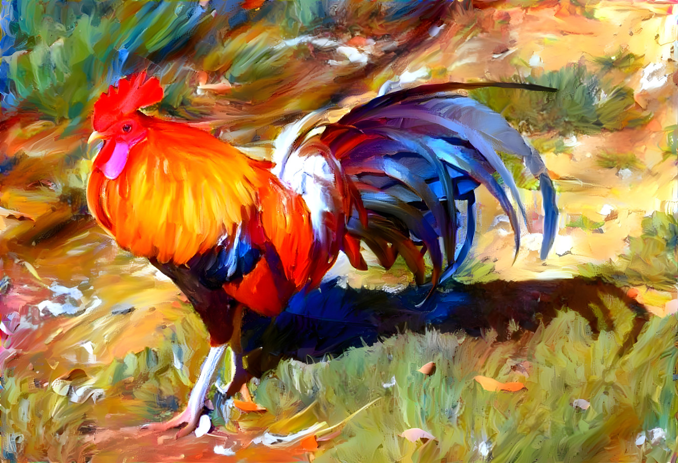 Oiled Rooster