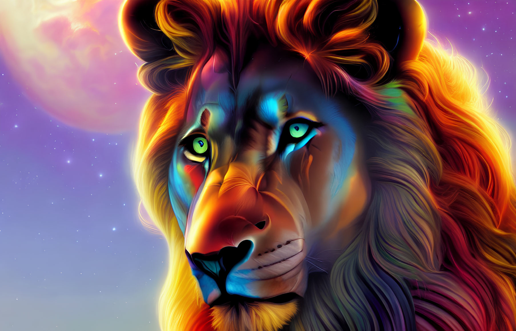 iridescent Lion