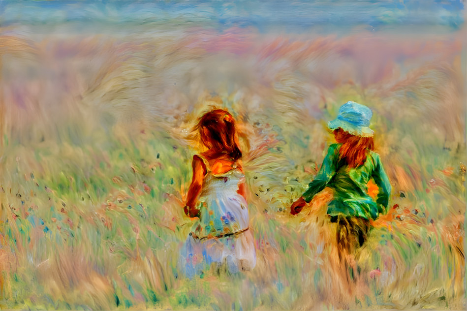 Children in a field