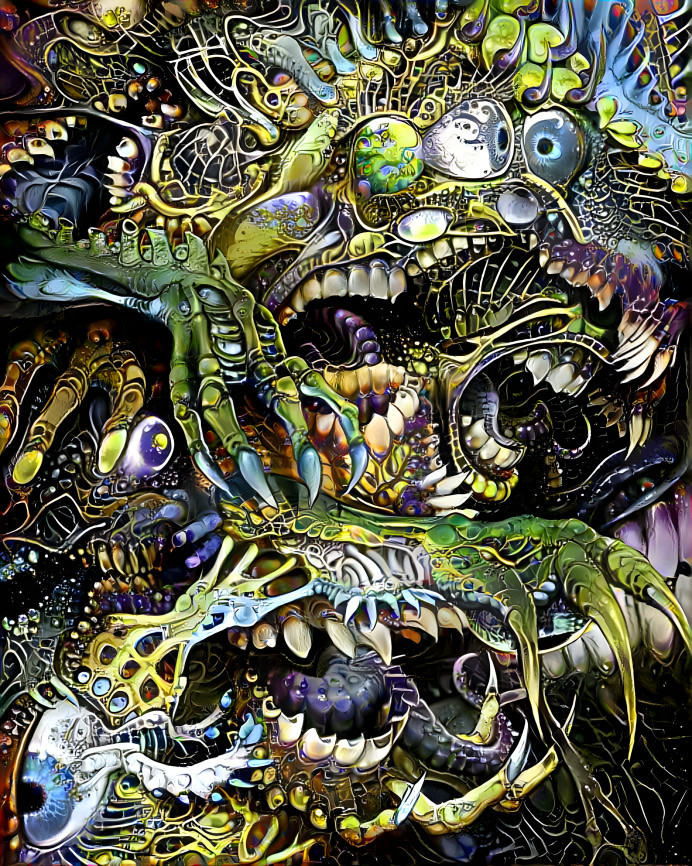 Psychedelic T-Rex tripping on balls!