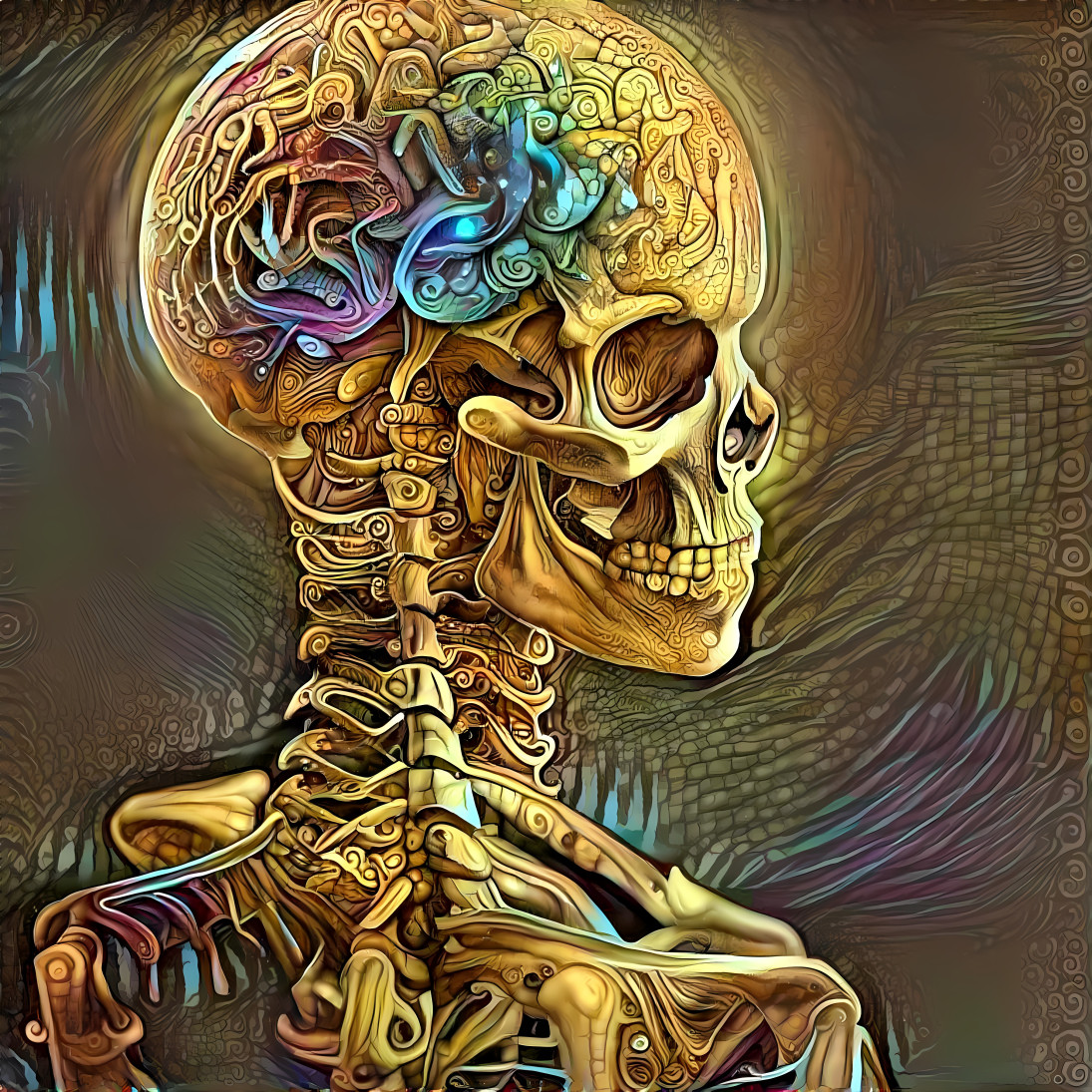 midjourney skeleton dream