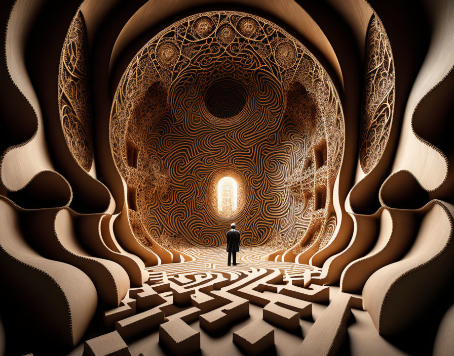  God in a Kafkaesque labyrinth drawn by Esher 