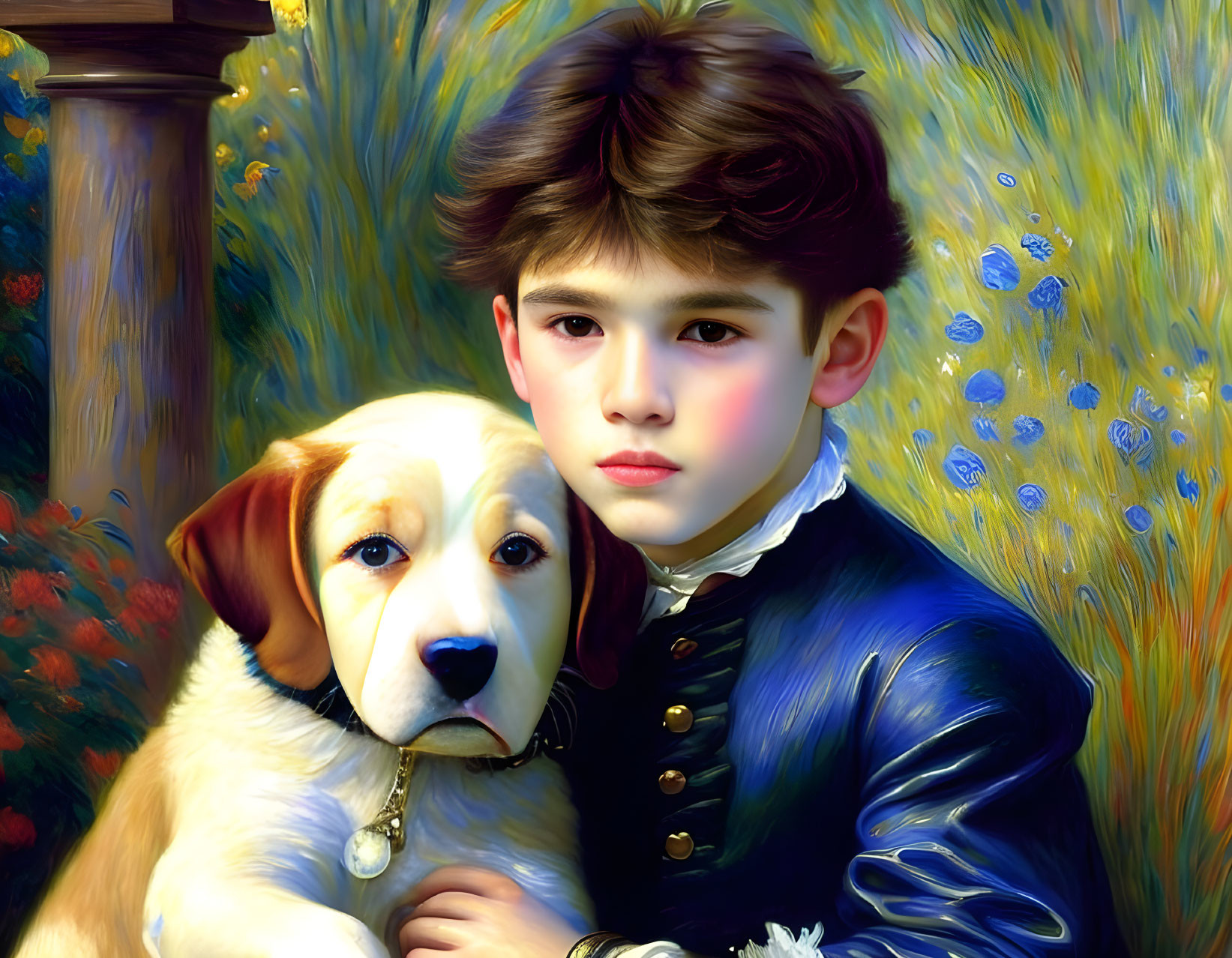 A Boy and His Puppy