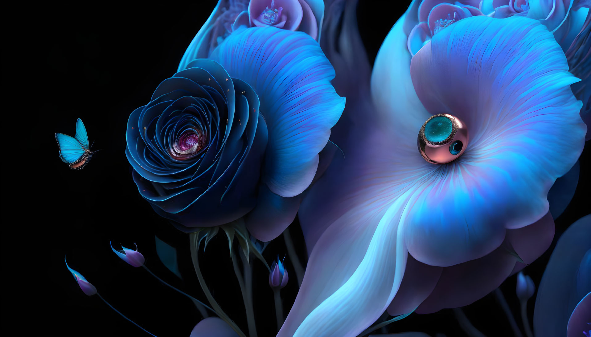Petals of a Blue Rose