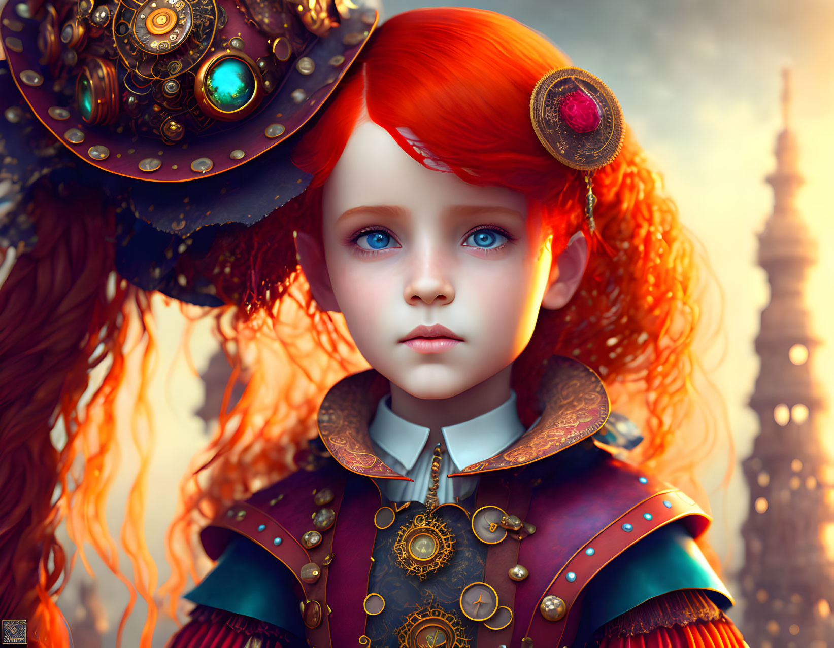 Steampunk Redhead