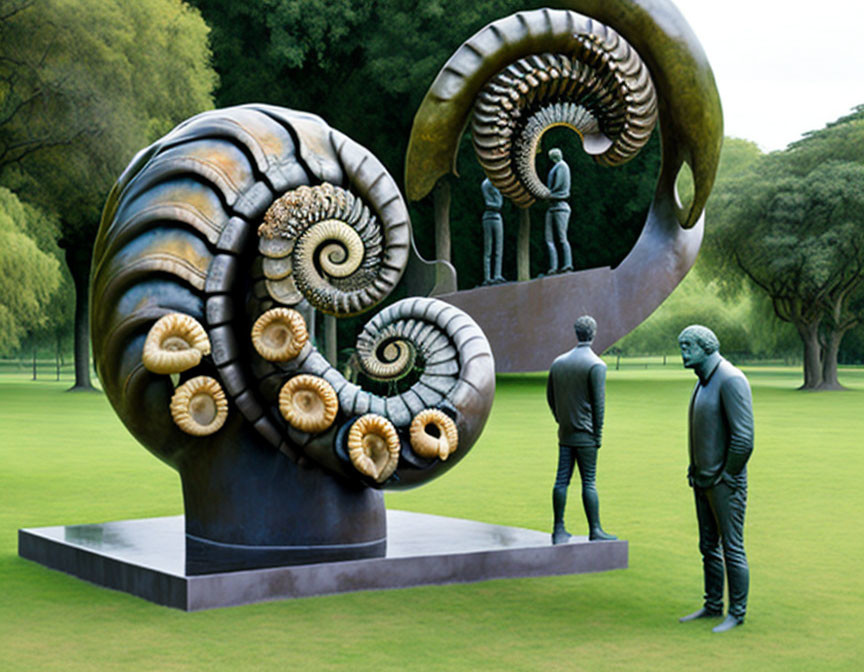 Ammonites by Henry Moore,Dali and Johansson