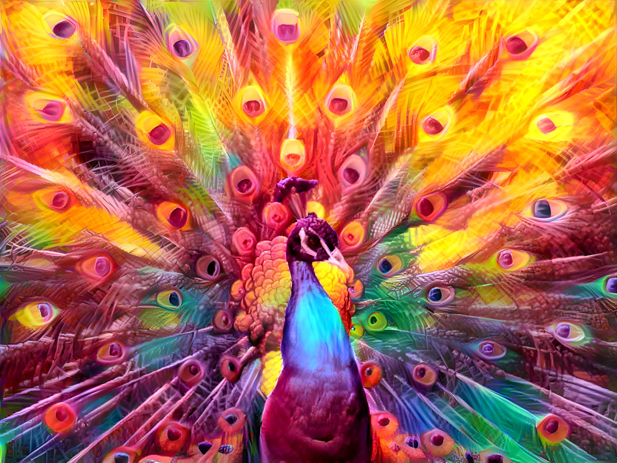 Rainbow Peafowl 