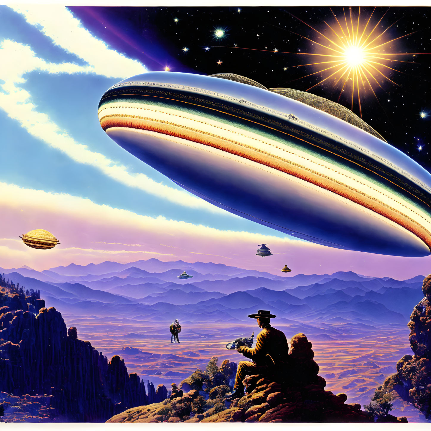 1800s man contacting UFO in the desert