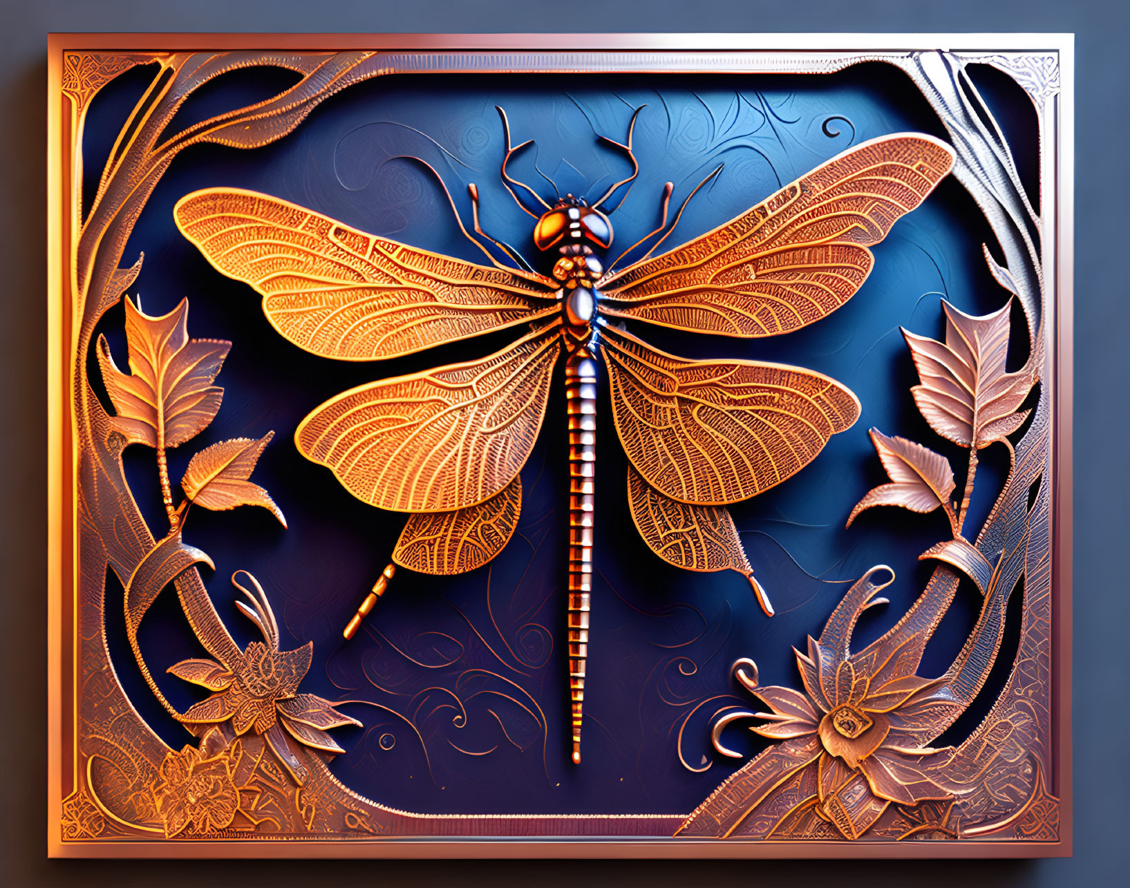 copper dragonfly