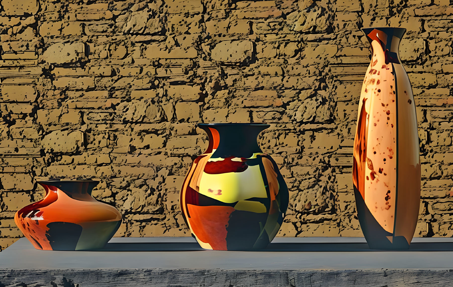 Still Life, 3 Vases