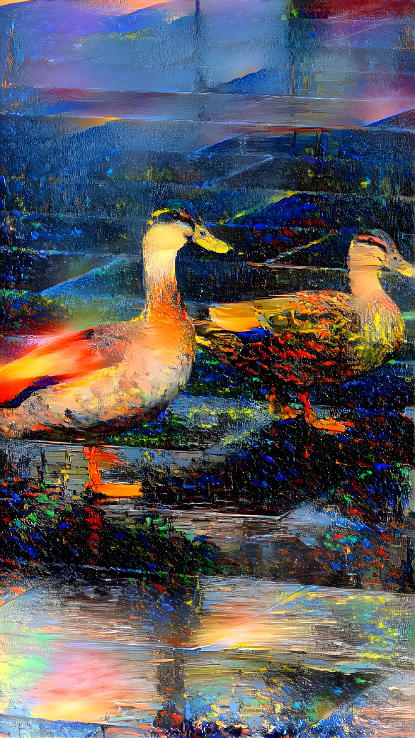 Ducks in town