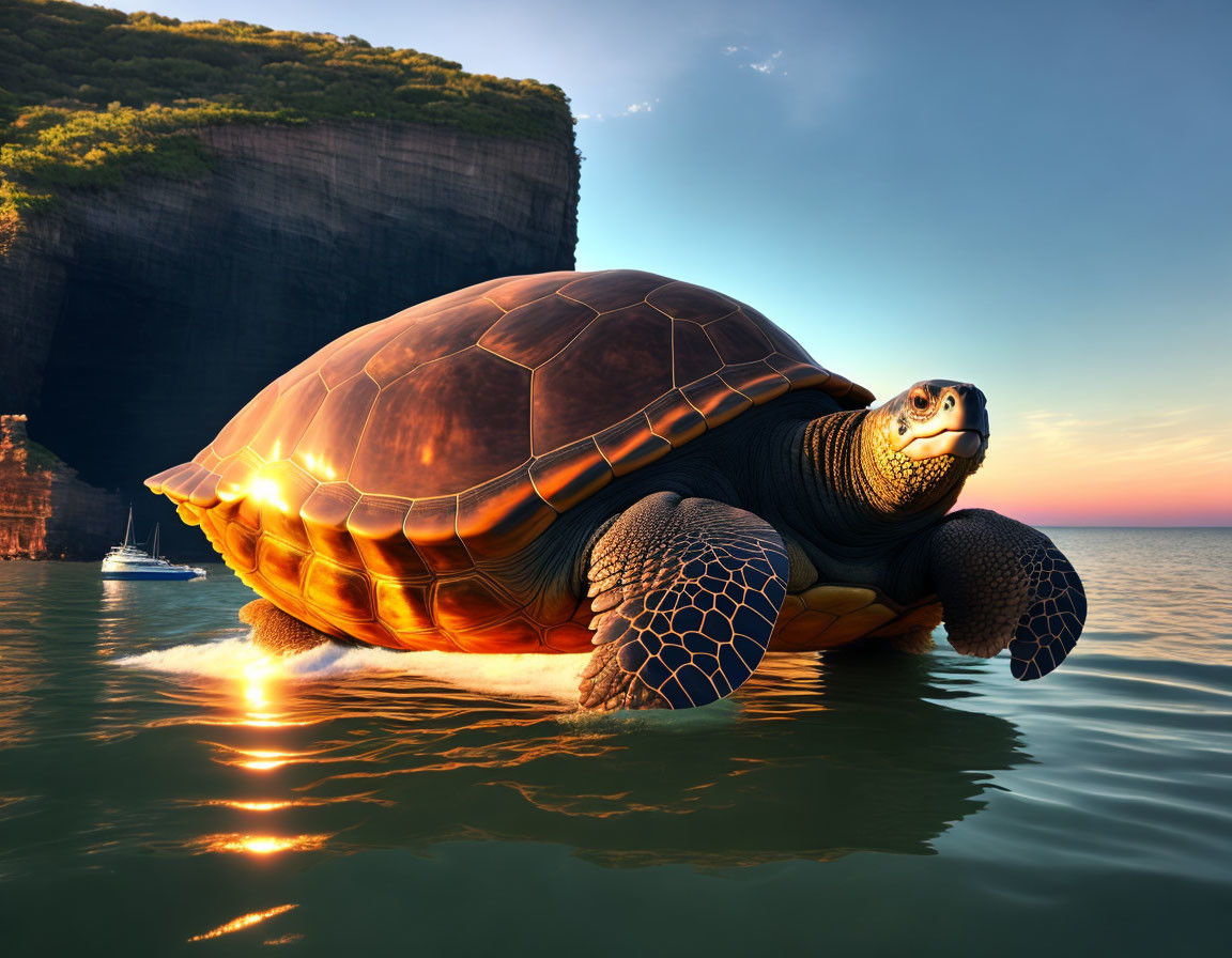 Sunset at Turtle Island