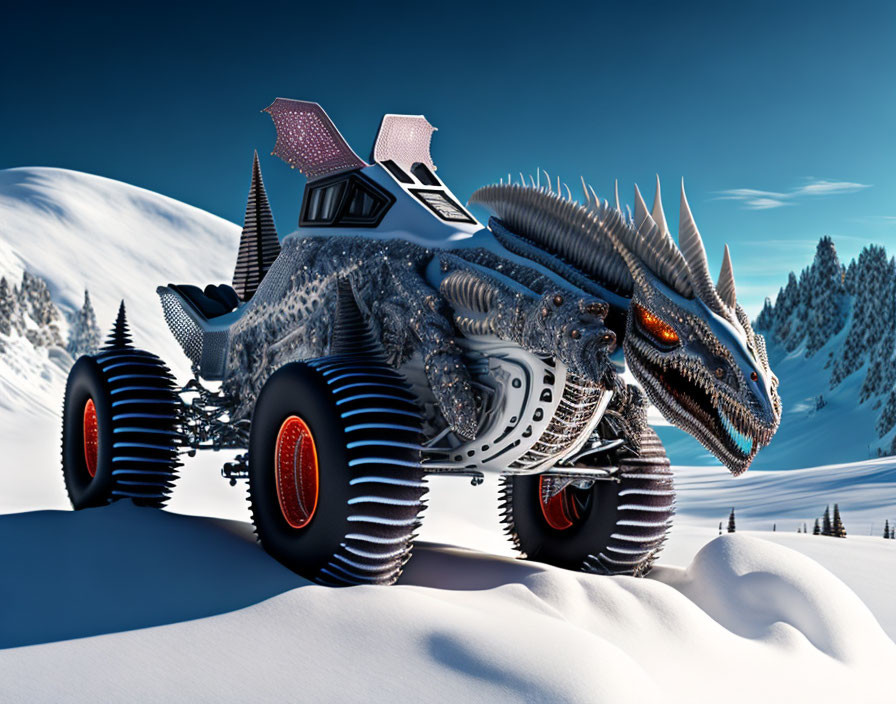 Scary Scaly Snowmobile