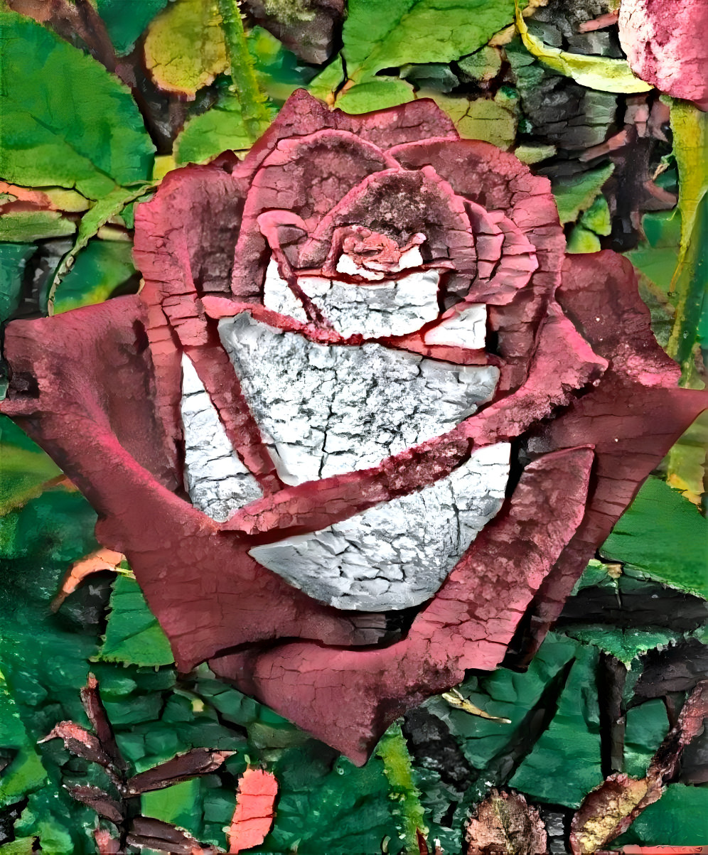 Crackling rose