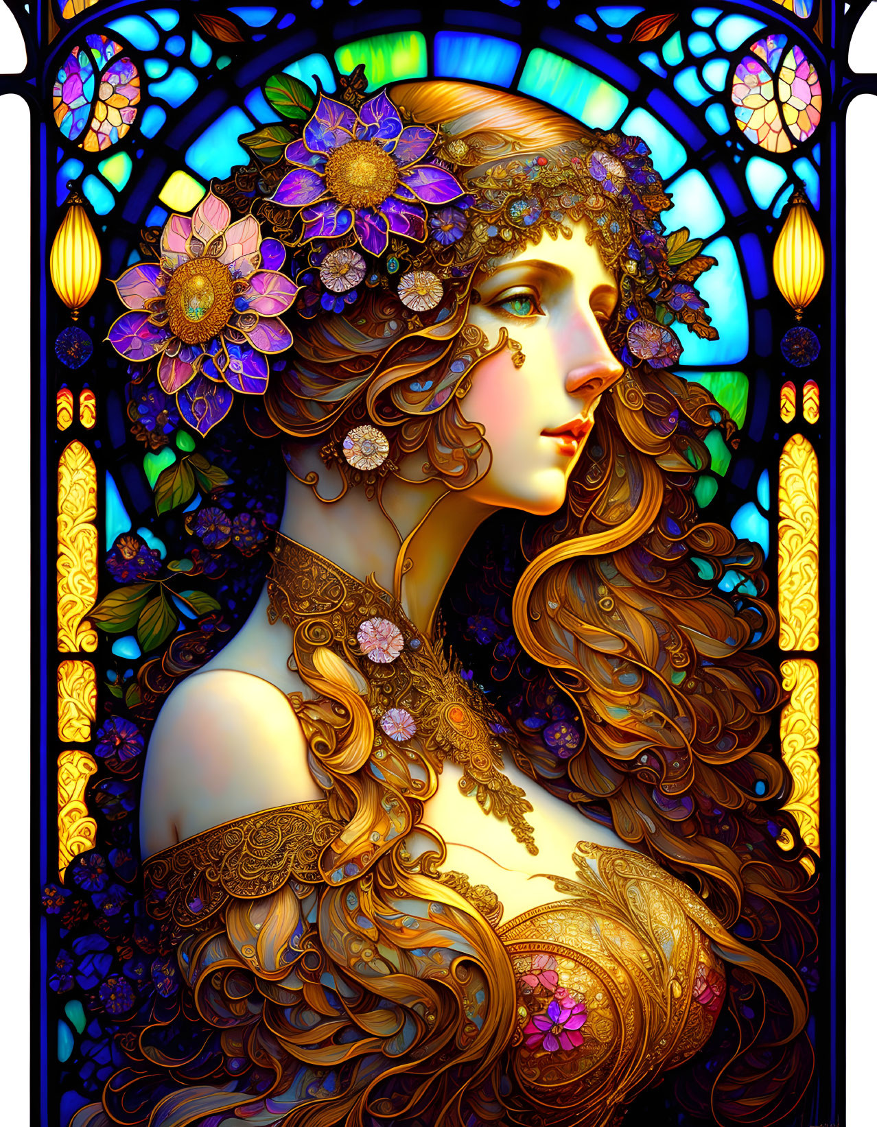 Stain Glass Woman