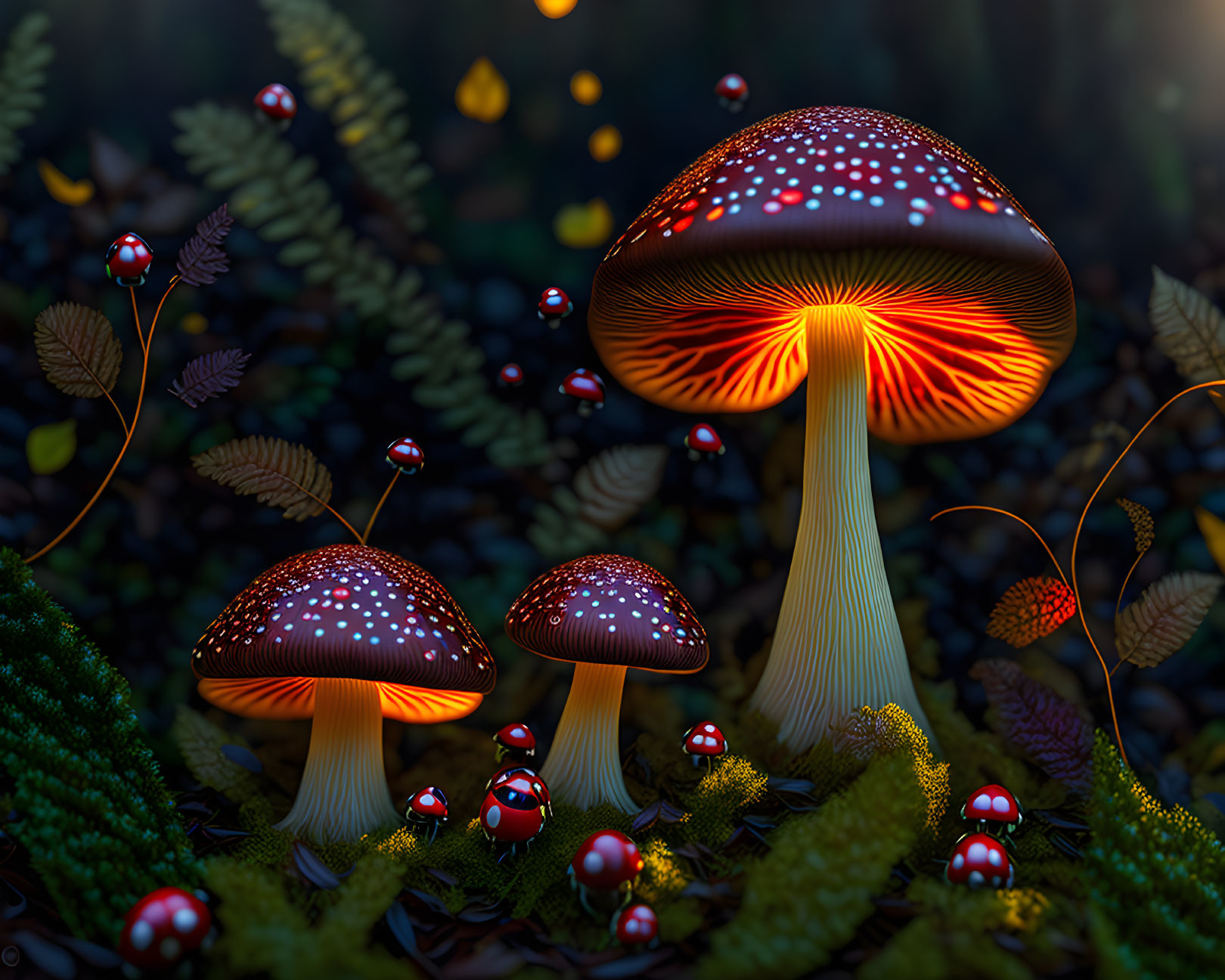 By the light of the fungi