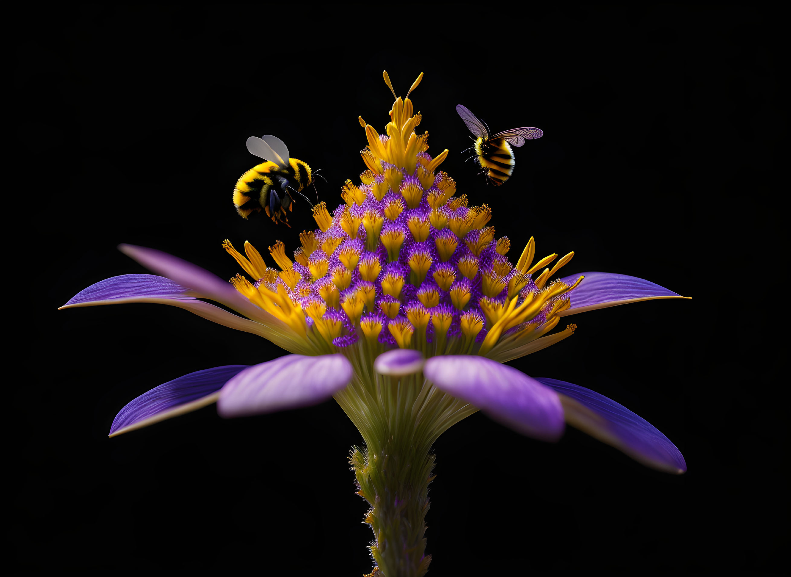 Artichoke and bees
