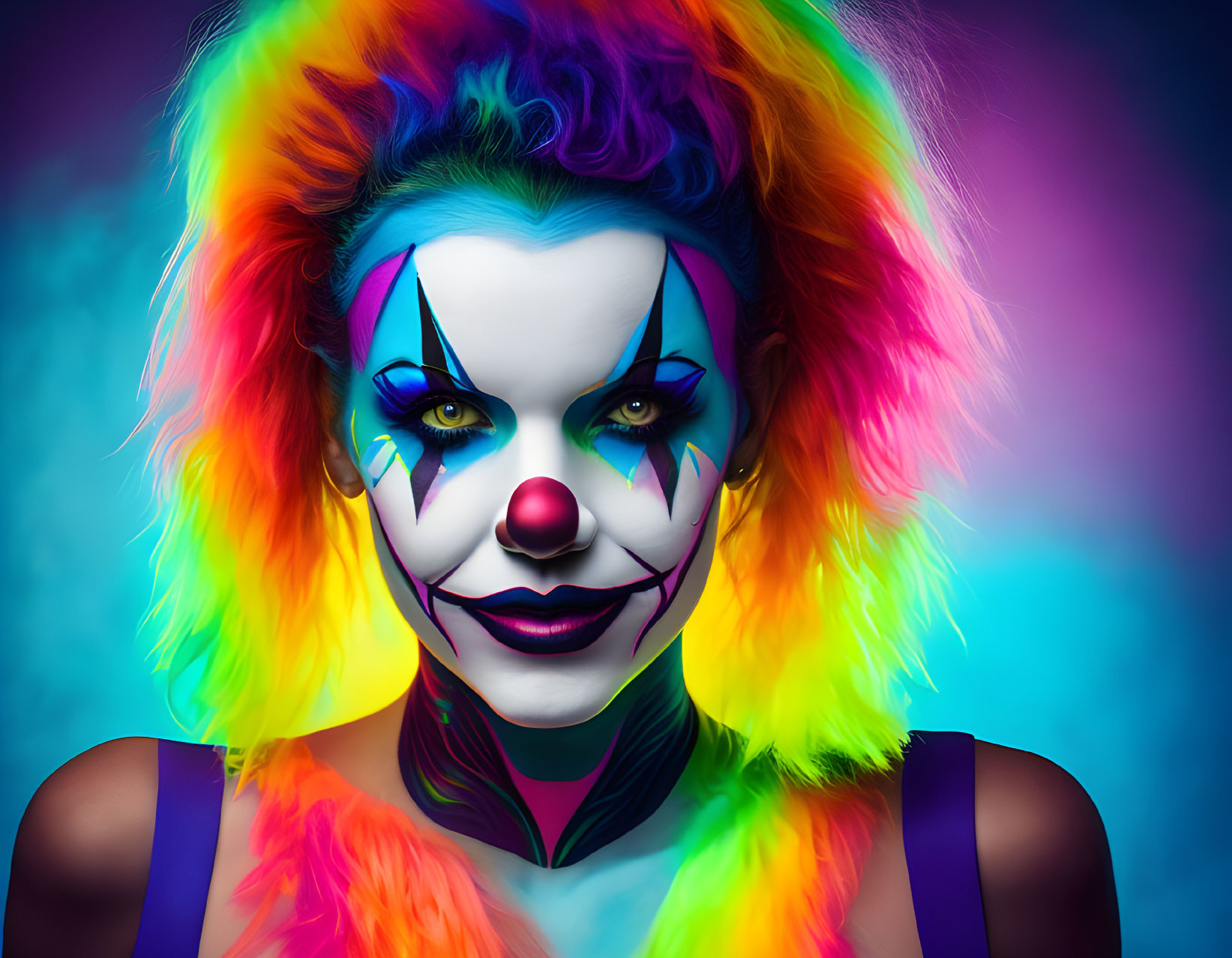 Rainbow Clown Girl