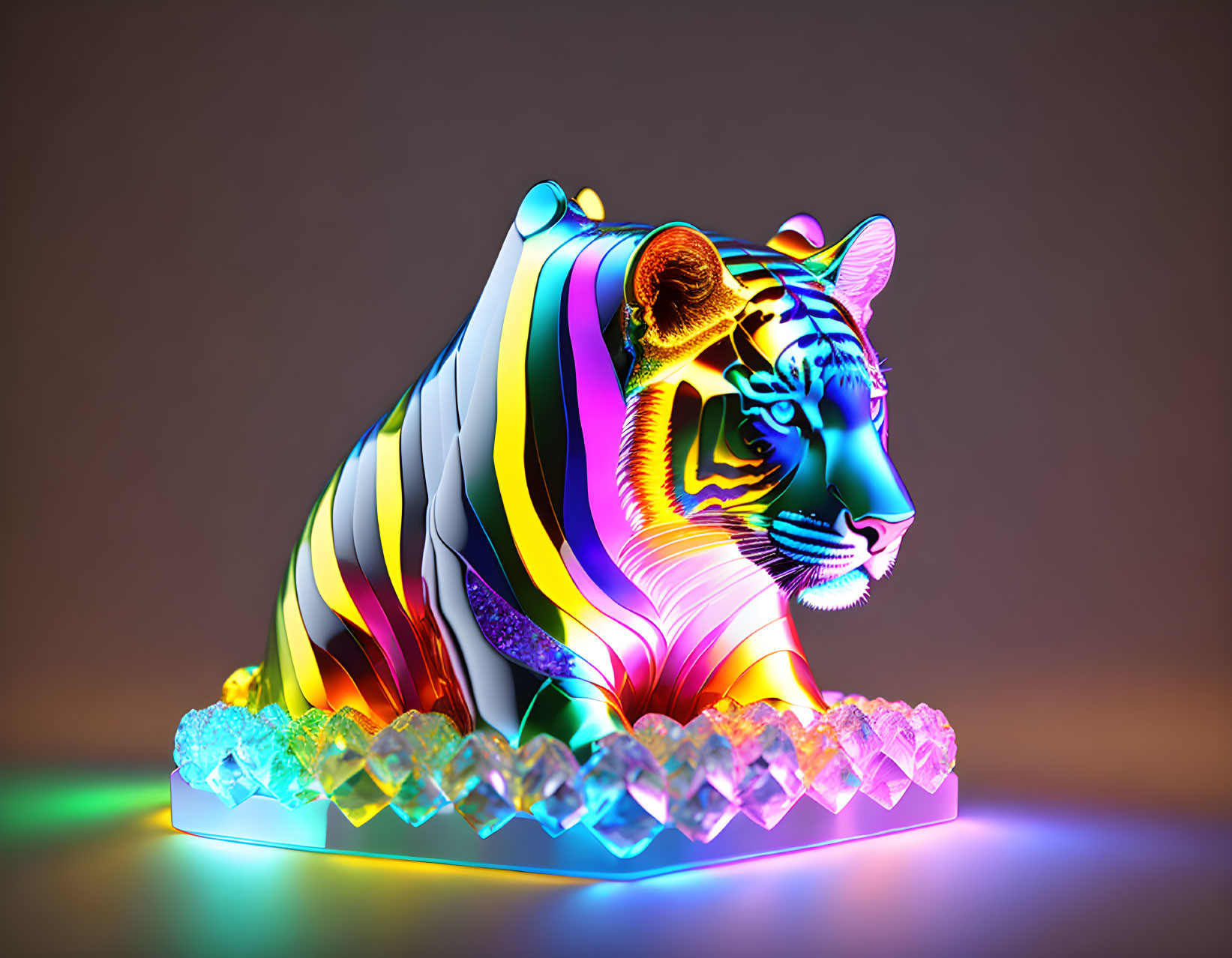 Rainbow Crystal Tiger