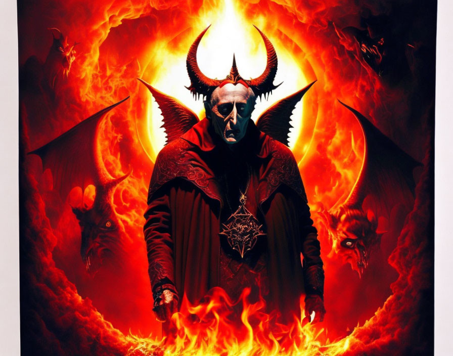 Tobin Bell is a satanic priest in hell.