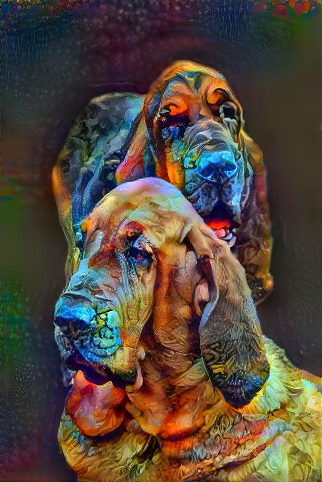 My bloodhounds: Vondracek & his daughter SYRENKA