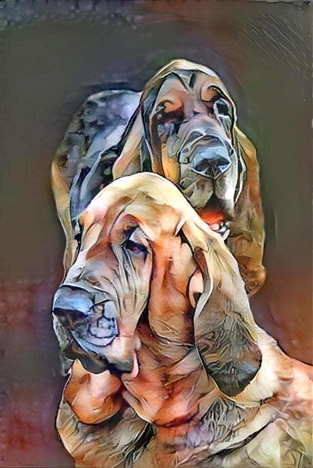 My bloodhounds: Vondracek & his daughter Syrenka