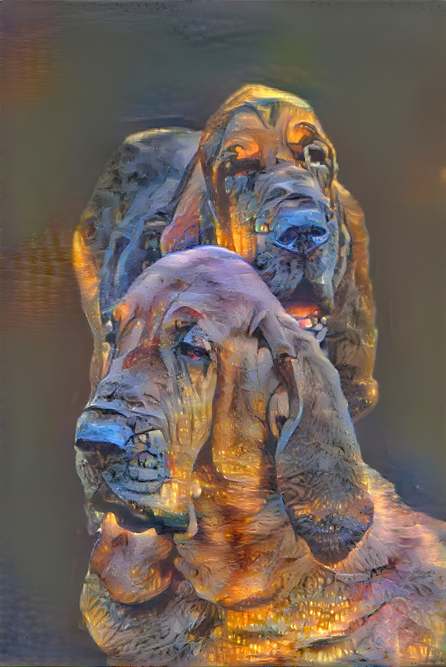 My bloodhounds: VONDRACEK &   his daughter SYRENKA