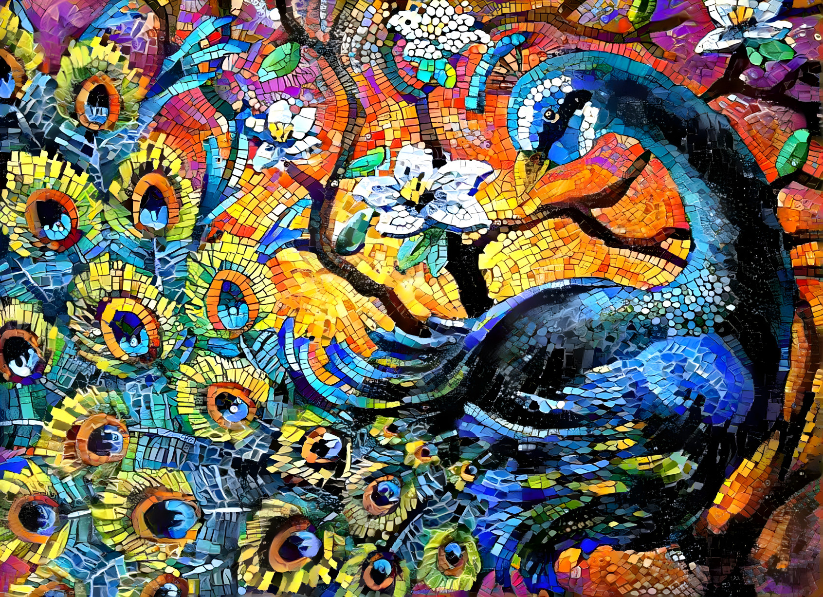 Peacock Mosaic 