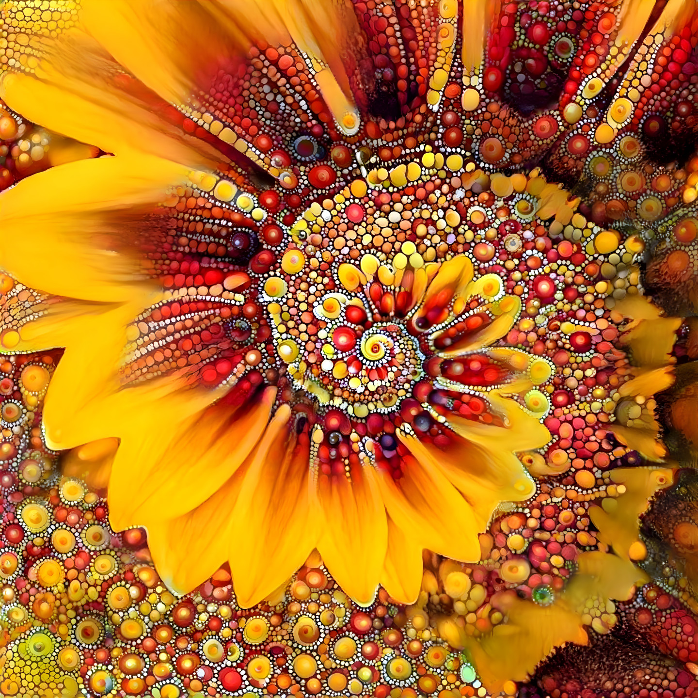 A Rare Sunflower Spiral 