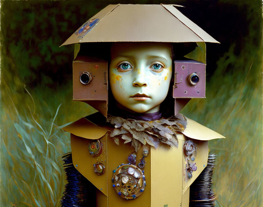 Box robot costume 