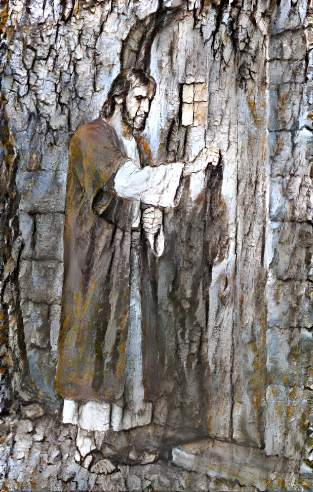 Christ at the Door - Wood
