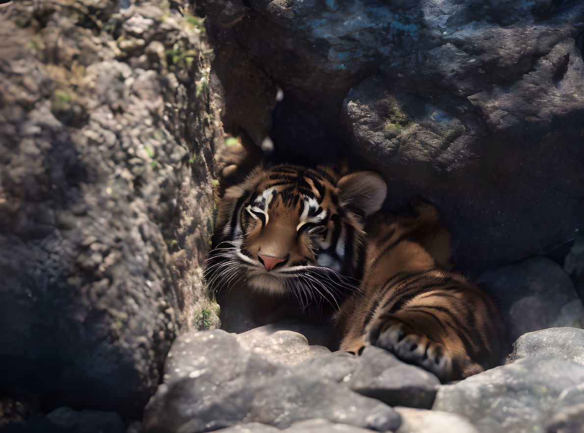 A Tiger napping