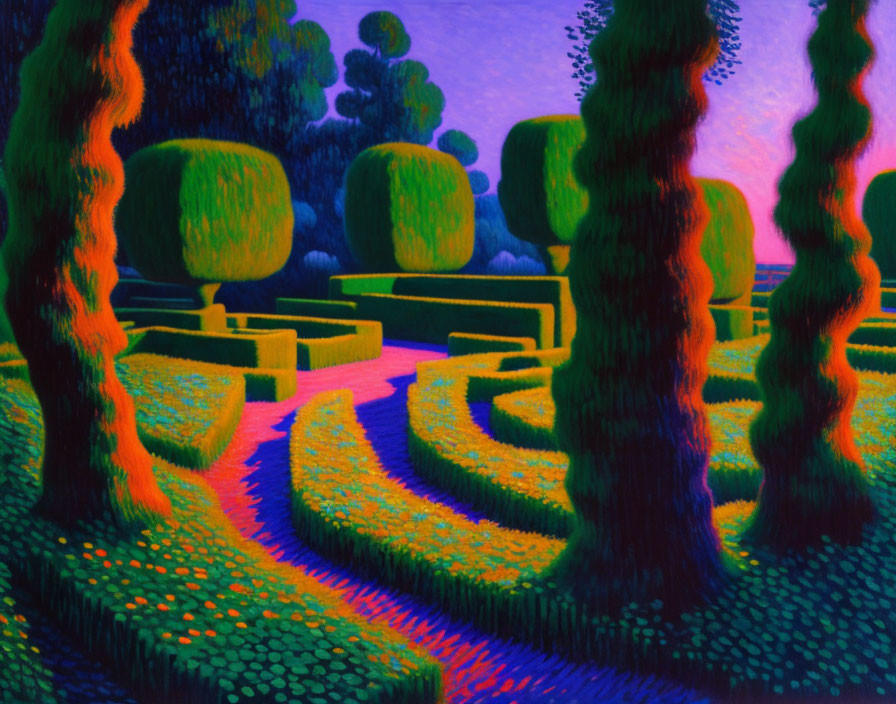 Maze in Sunset