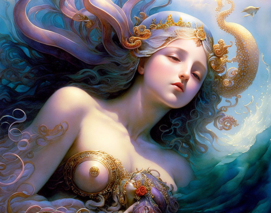 goddess of love with octopus 3