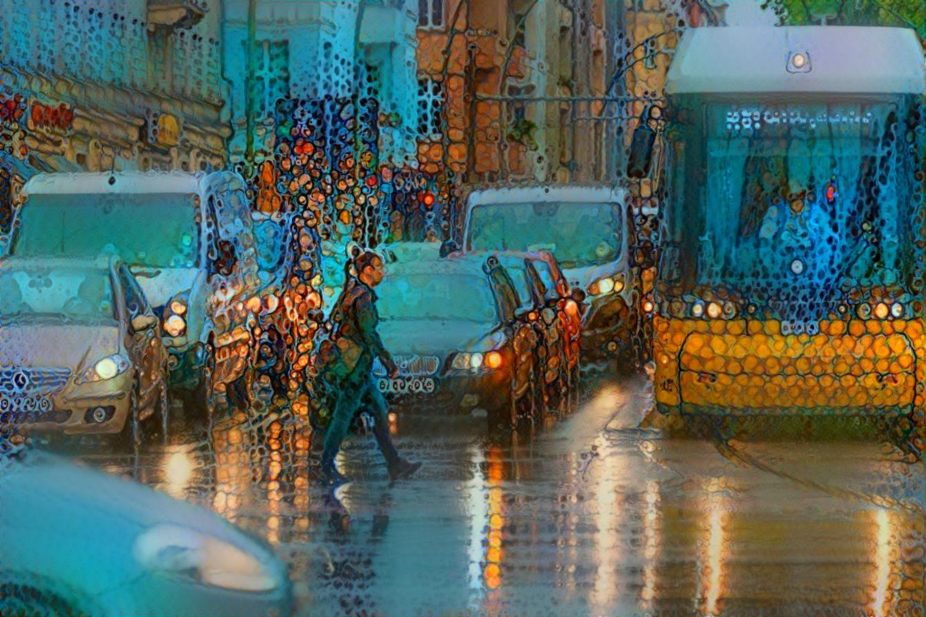 Rain Glistened Street