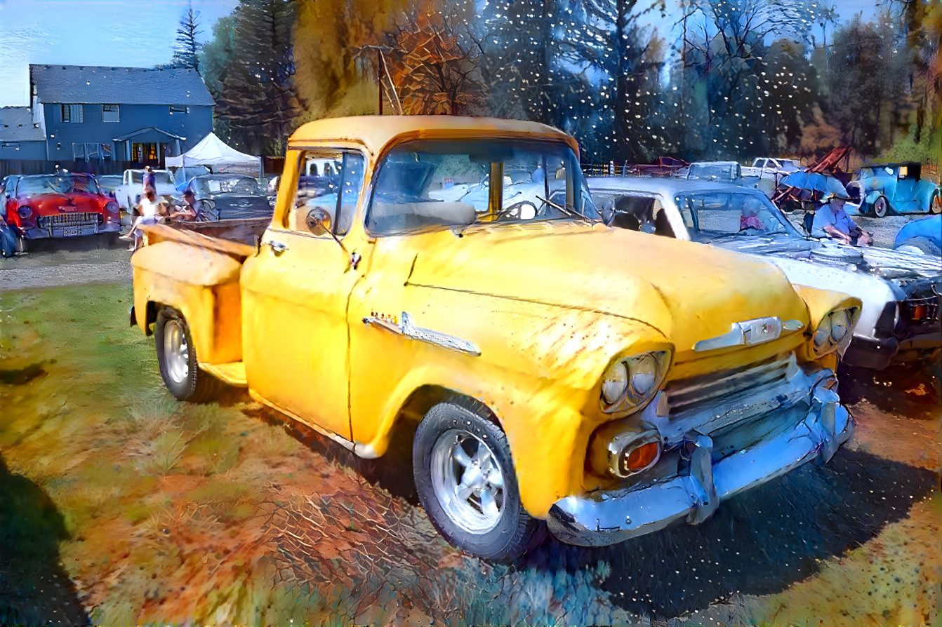 Yellow Chevy Pixkup